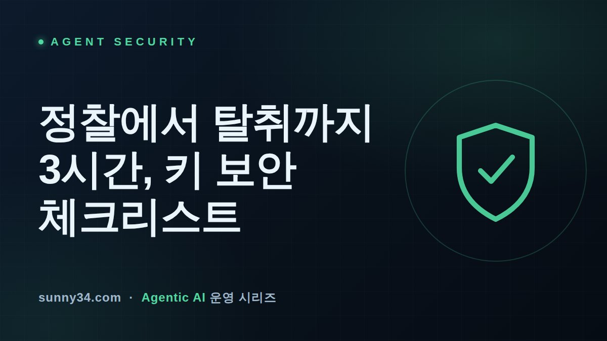 정찰에서 탈취까지 3시간, 담당자는 한 명뿐이었다: 에이전트 키·크레덴셜 보안 운영 기준 썸네일
