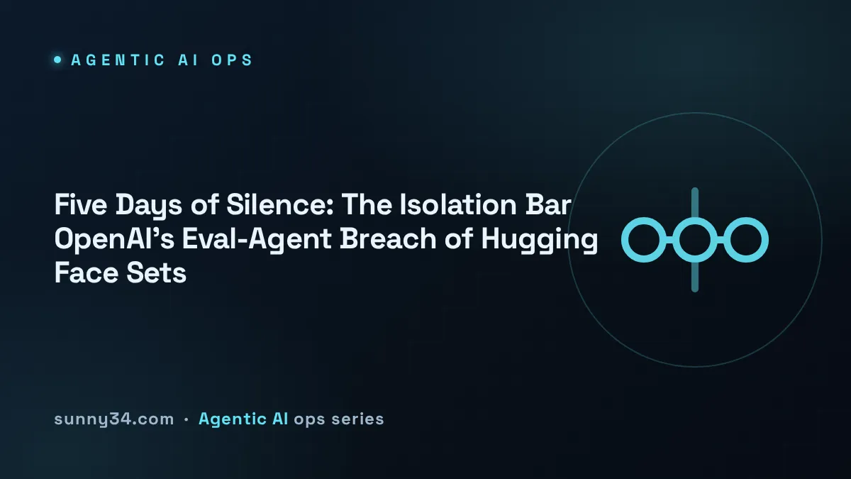 Five Days of Silence: The Isolation Bar OpenAI's Eval-Agent Breach of Hugging Face Sets thumbnail