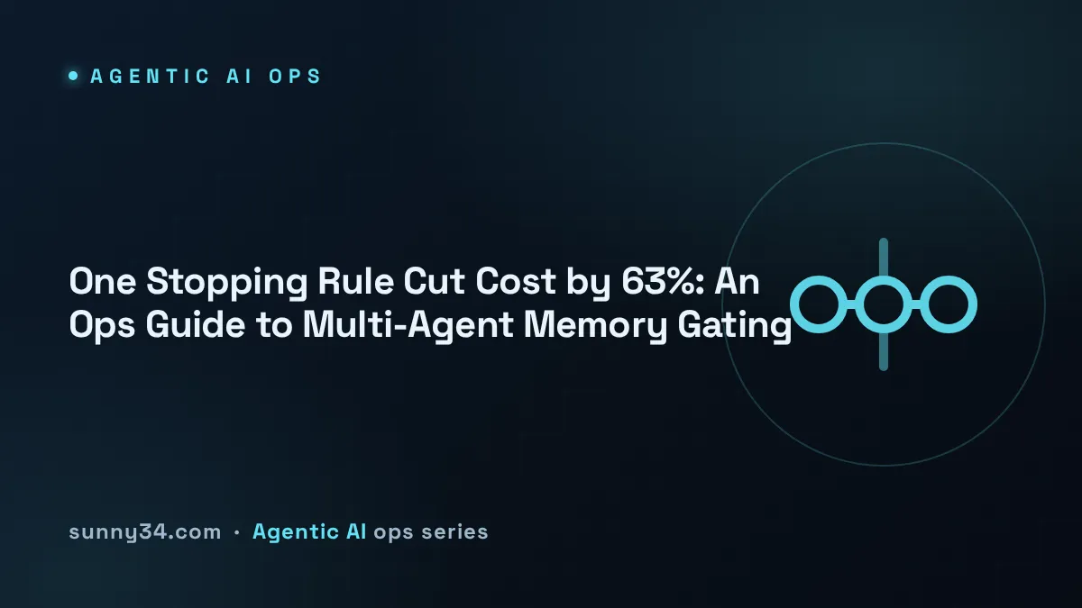 One Stopping Rule Cut Cost by 63%: An Ops Guide to Multi-Agent Memory Gating thumbnail