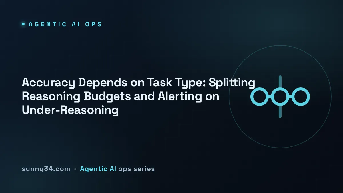 Accuracy Depends on Task Type: Splitting Reasoning Budgets and Alerting on Under-Reasoning thumbnail