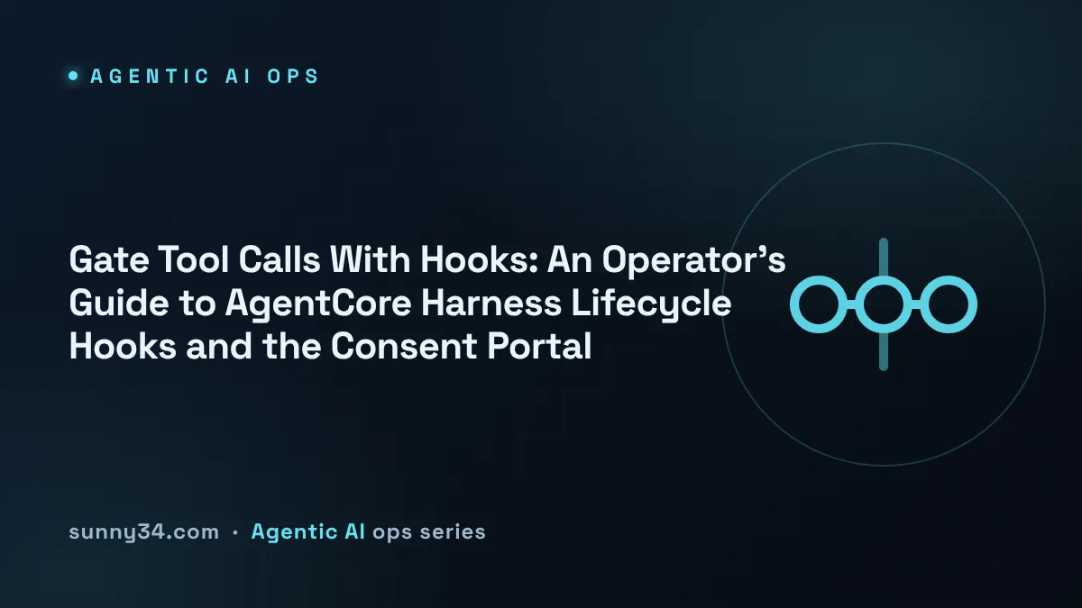 Gate Tool Calls With Hooks: An Operator's Guide to AgentCore Harness Lifecycle Hooks and the Consent Portal thumbnail