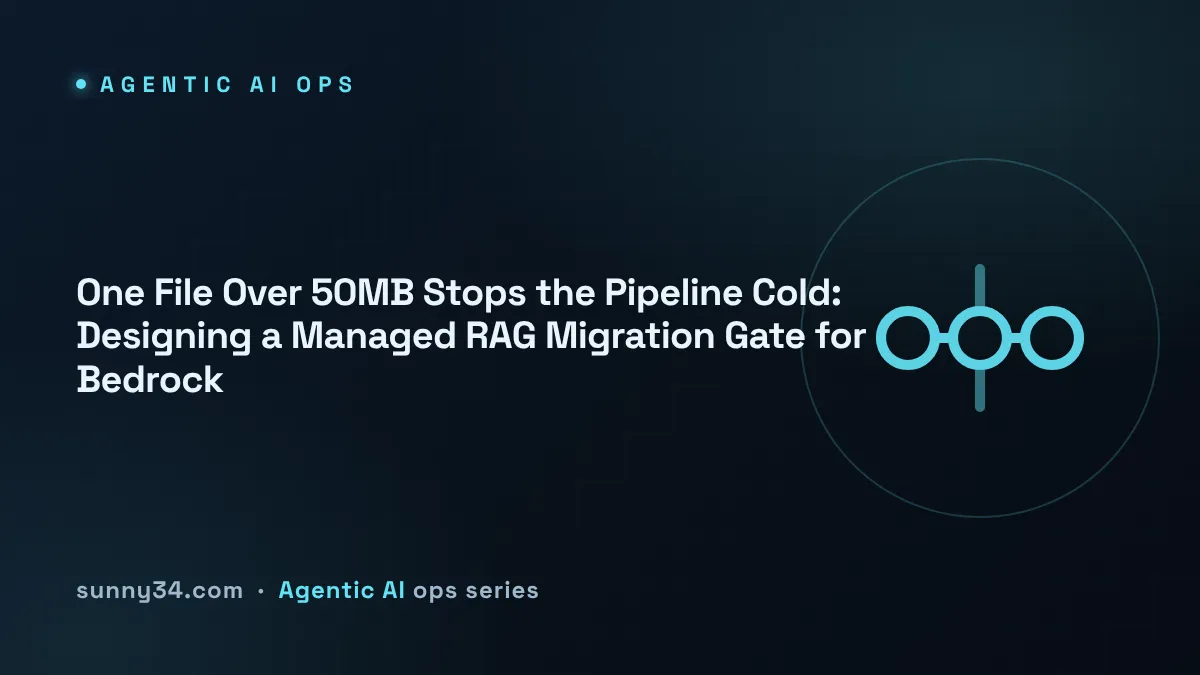 One File Over 50MB Stops the Pipeline Cold: Designing a Managed RAG Migration Gate for Bedrock thumbnail