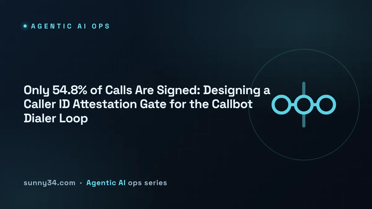 Only 54.8% of Calls Are Signed: Designing a Caller ID Attestation Gate for the Callbot Dialer Loop thumbnail