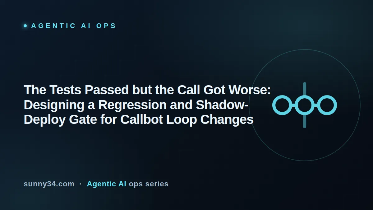 The Tests Passed but the Call Got Worse: Callbot Loop Regression and Shadow-Deploy Gate thumbnail