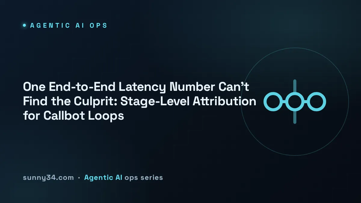 One End-to-End Latency Number Can't Find the Culprit: Stage-Level Attribution for Callbot Loops thumbnail