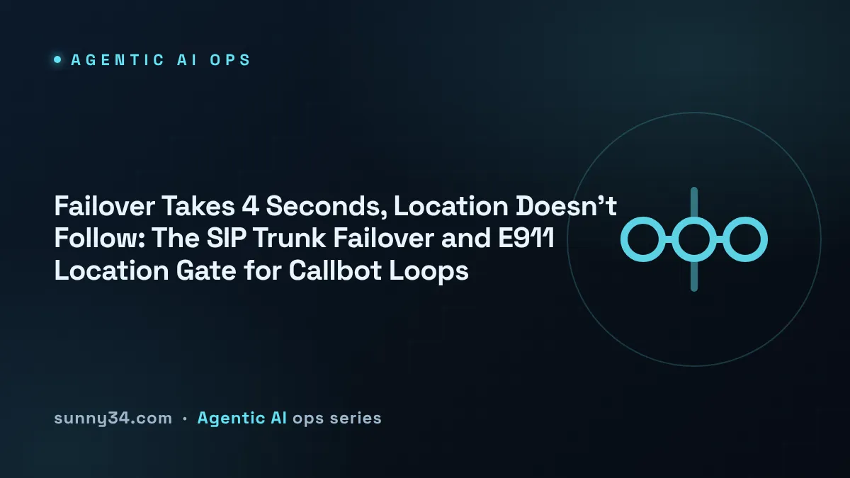 Failover Takes 4 Seconds, Location Doesn't Follow: The SIP Trunk Failover and E911 Location Gate for Callbot Loops thumbnail