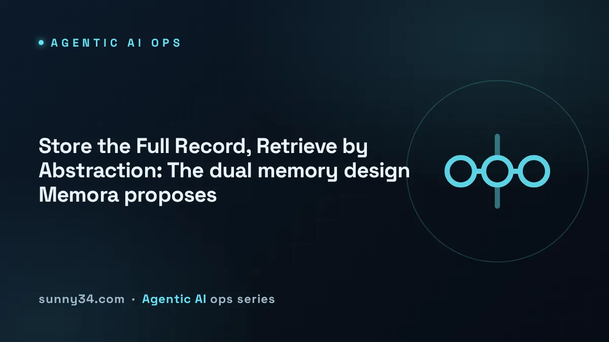 Store the Full Record, Retrieve by Abstraction: dual memory design thumbnail
