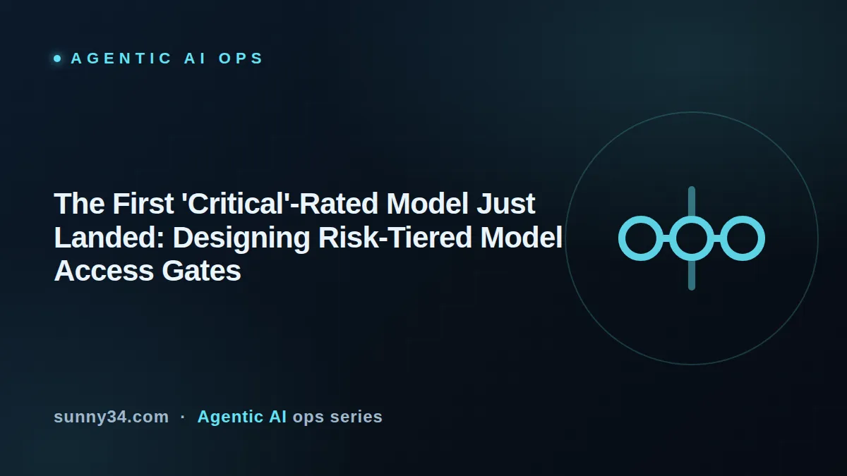 The First 'Critical'-Rated Model Just Landed: Designing Risk-Tiered Model Access Gates thumbnail