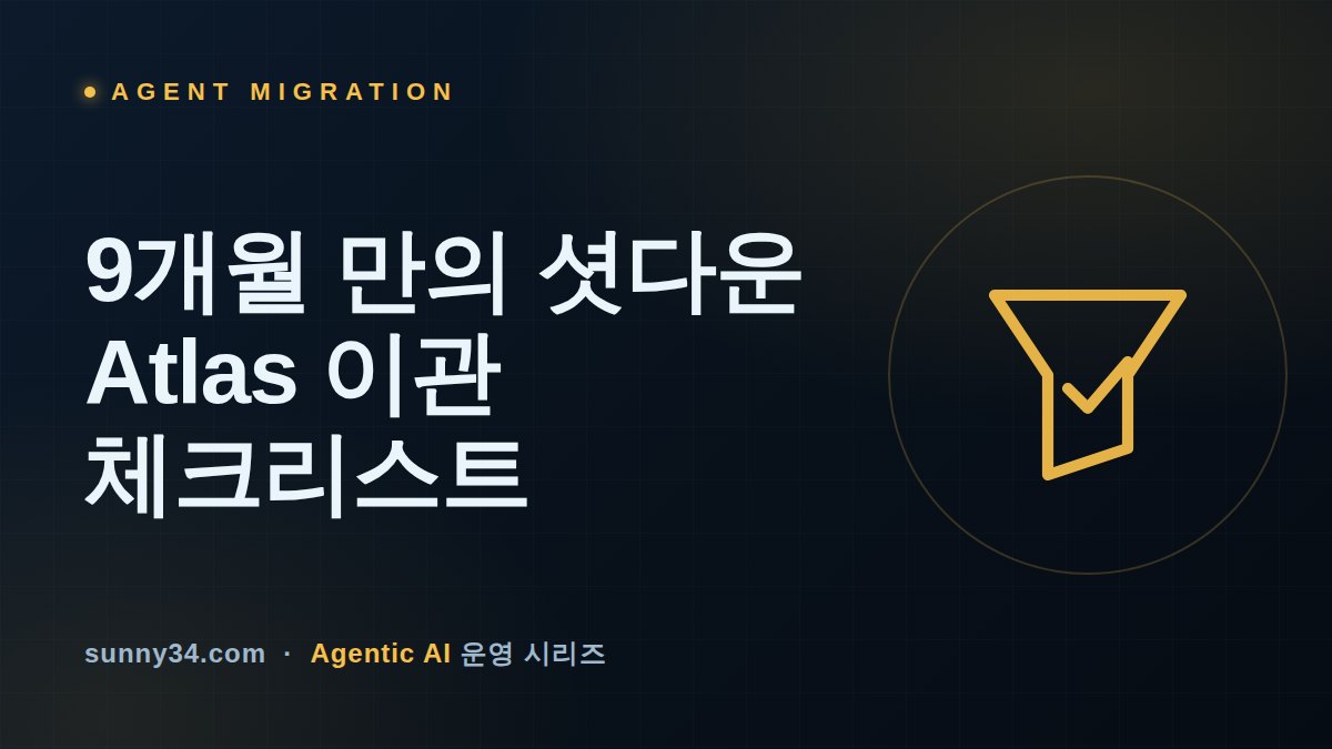 출시 9개월 만의 셧다운: OpenAI Atlas 종료가 요구하는 브라우저 에이전트 이관 체크리스트 썸네일