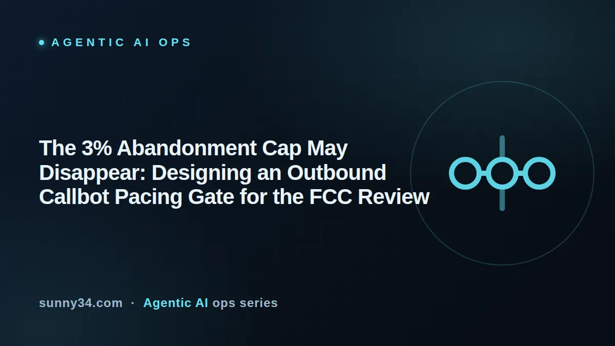 The 3% Abandonment Cap May Disappear: Outbound Callbot Pacing Gate Design thumbnail
