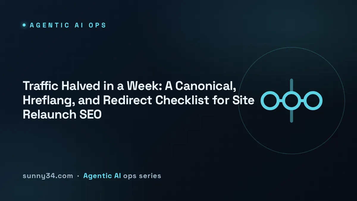 Traffic Halved in a Week: A Canonical, Hreflang, and Redirect Checklist for Site Relaunch SEO thumbnail