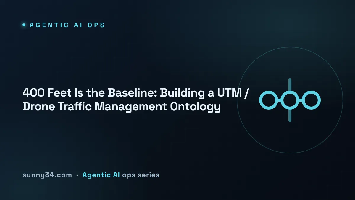 400 Feet Is the Baseline: Building a UTM / Drone Traffic Management Ontology thumbnail