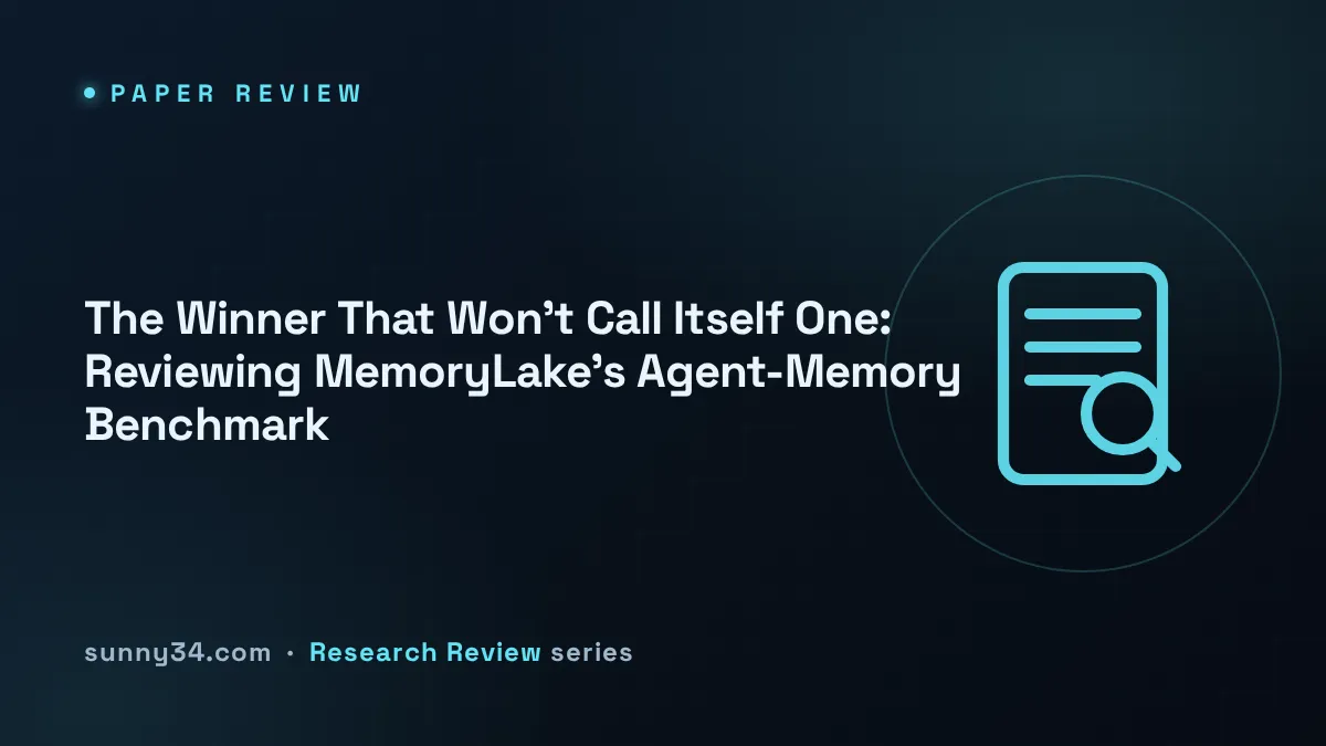 The Winner That Won't Call Itself One: Reviewing MemoryLake's Agent-Memory Benchmark thumbnail