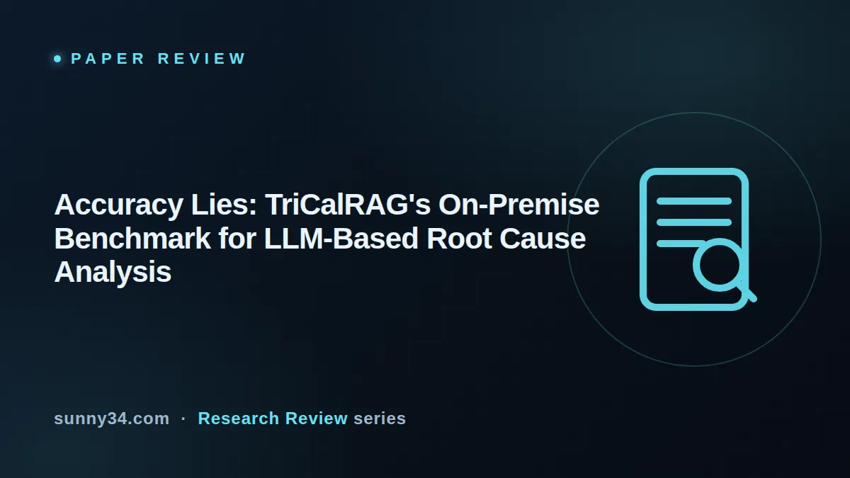 Accuracy Lies: TriCalRAG's On-Premise Benchmark for LLM-Based Root Cause Analysis thumbnail