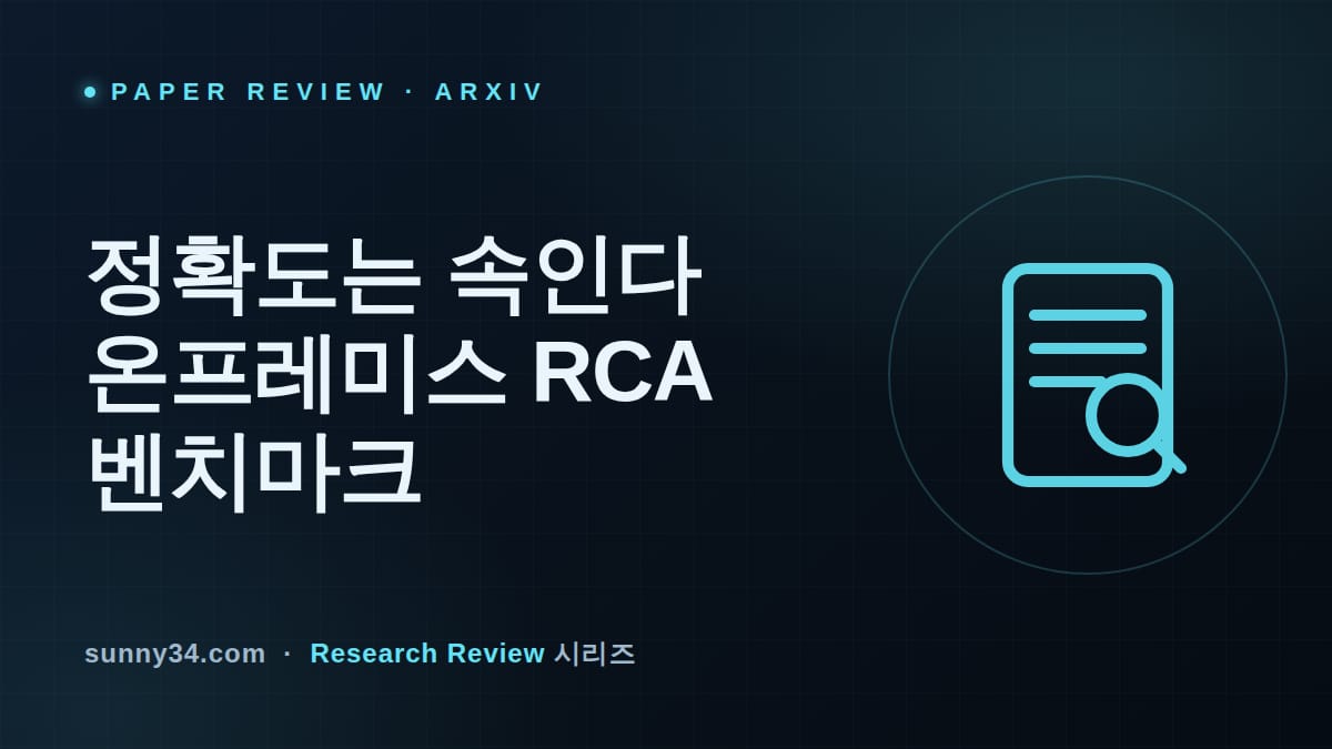 정확도는 속인다: TriCalRAG 온프레미스 LLM 장애 원인 분석 벤치마크 리뷰 썸네일