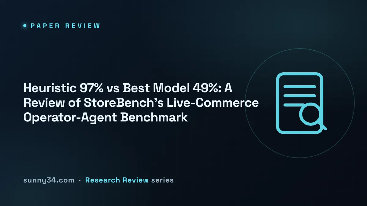 Heuristic 97% vs Best Model 49%: A Review of StoreBench's Live-Commerce Operator-Agent Benchmark thumbnail