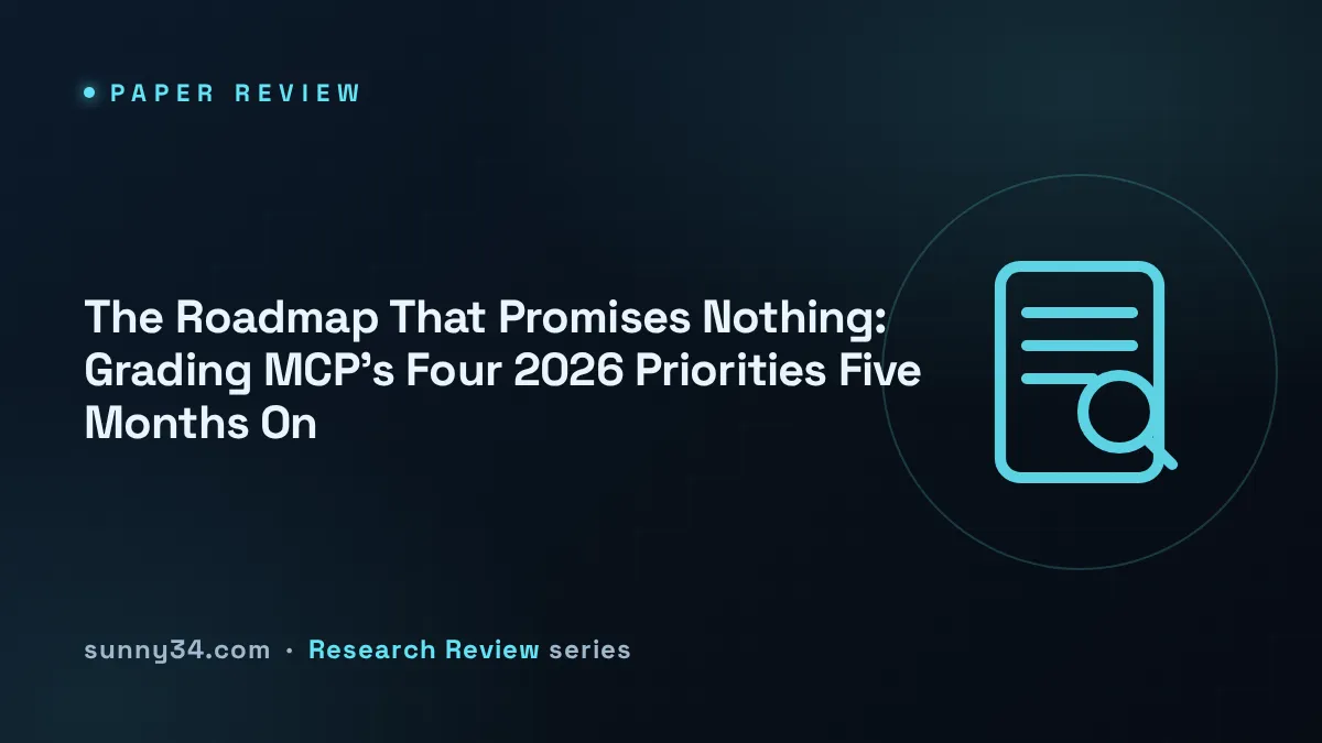 The Roadmap That Promises Nothing: Grading MCP's Four 2026 Priorities Five Months On thumbnail